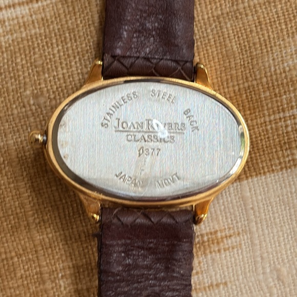 NWOT Joan Rivers Gold and Brown Classic Watch main image 9